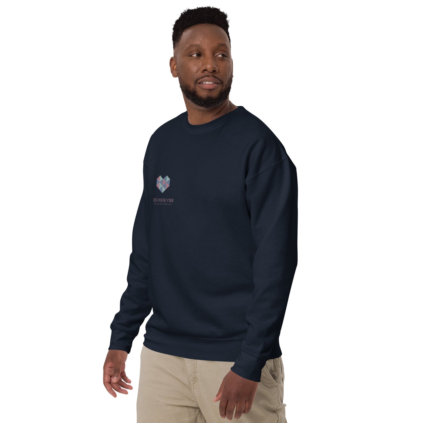 Heart Unisex Premium Sweatshirt - Zen Your Vibe
