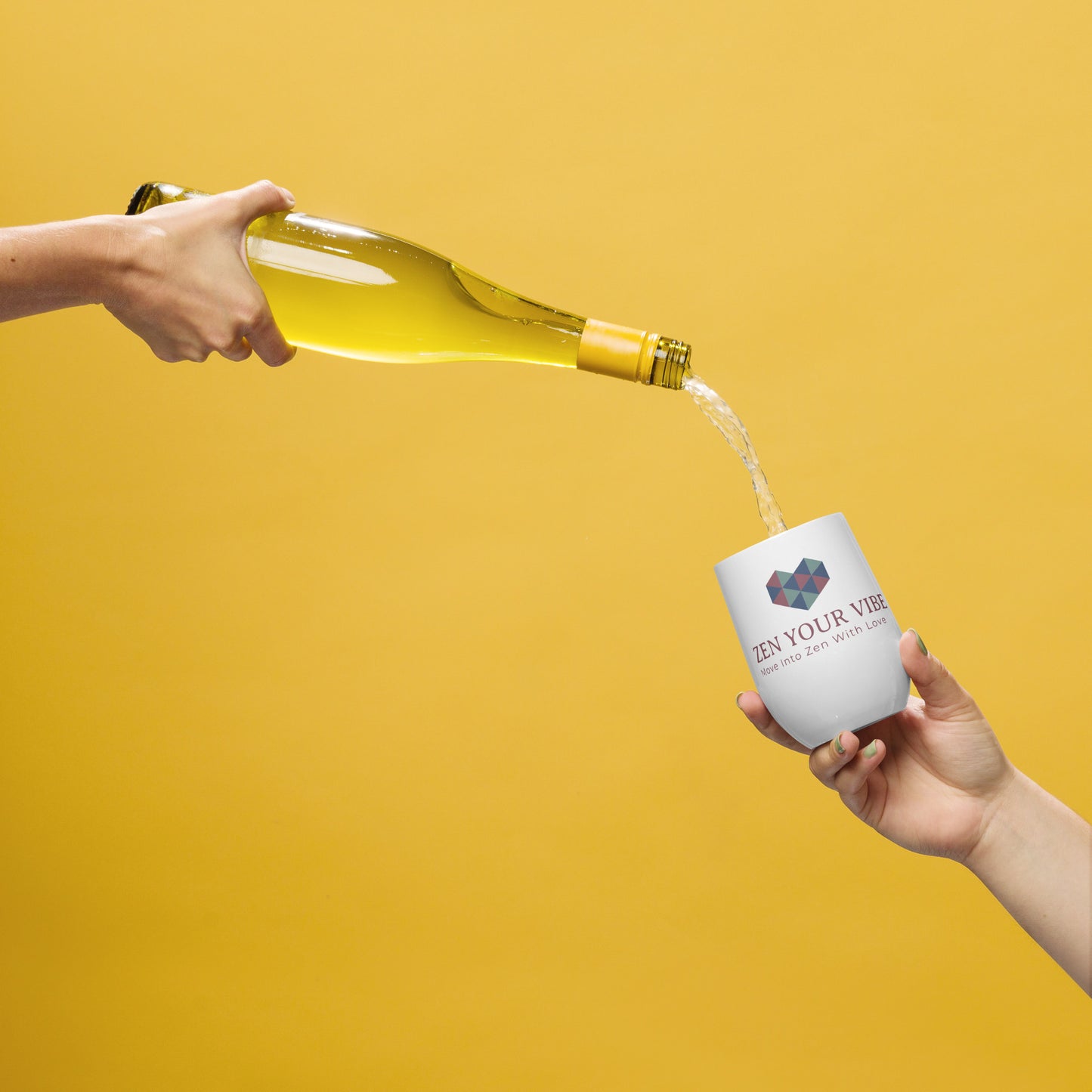 ZYV Heart Wine tumbler - Zen Your Vibe