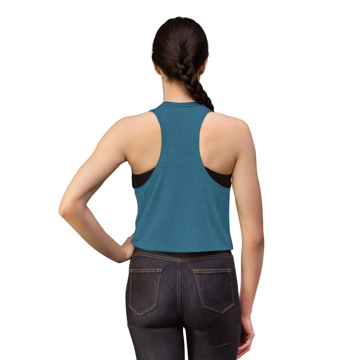 Geometric Heart Women's Crop Top