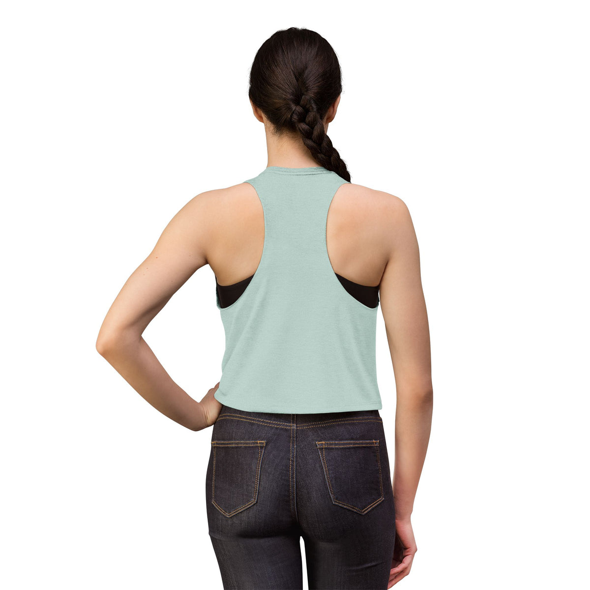Geometric Heart Women's Crop Top