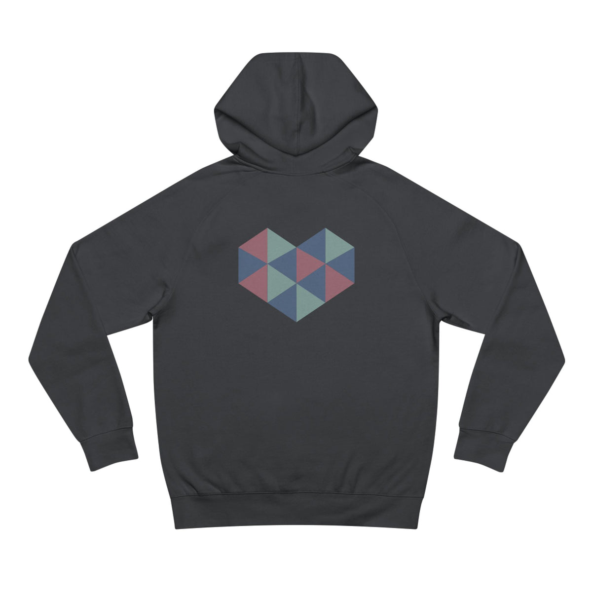 Zen Your Vibe Geometric Heart Hoodie