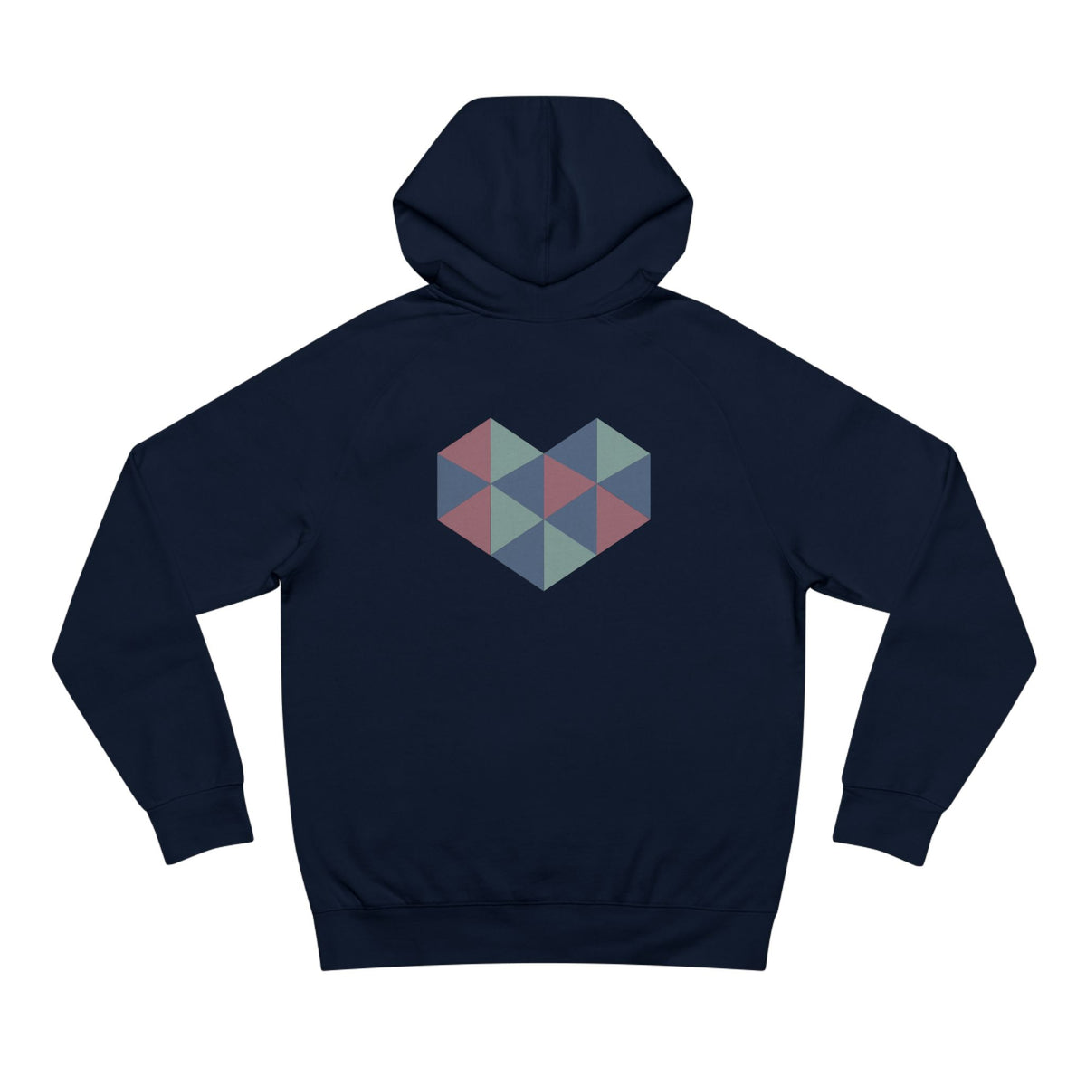 Zen Your Vibe Geometric Heart Hoodie