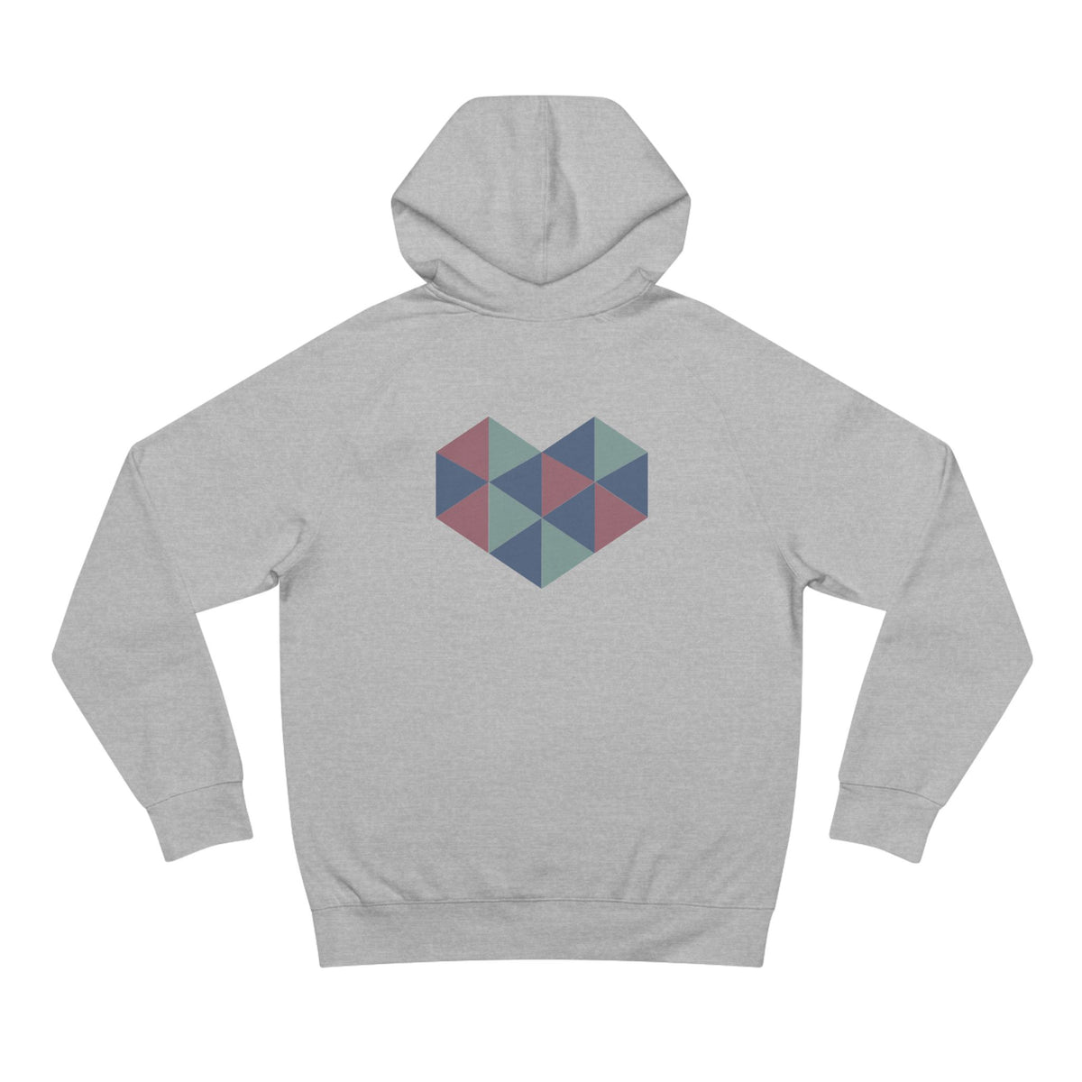 Zen Your Vibe Geometric Heart Hoodie