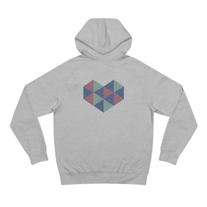 Zen Your Vibe Geometric Heart Hoodie