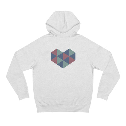 Zen Your Vibe Geometric Heart Hoodie