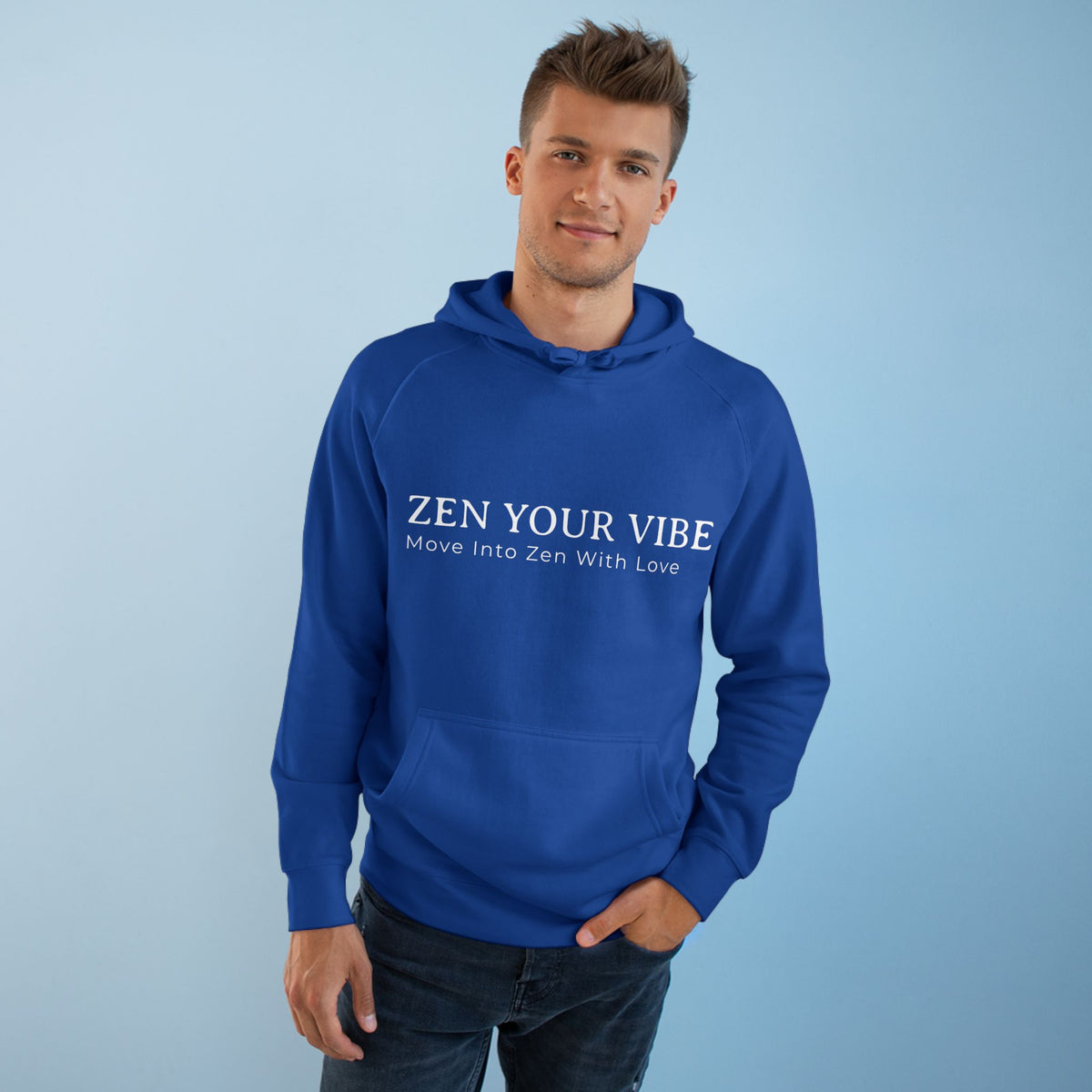 Zen Your Vibe Geometric Heart Hoodie
