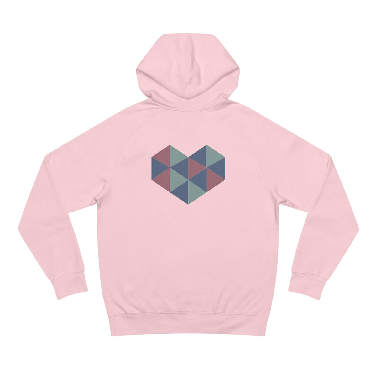 Zen Your Vibe Geometric Heart Hoodie