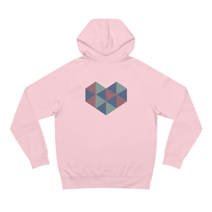 Zen Your Vibe Geometric Heart Hoodie