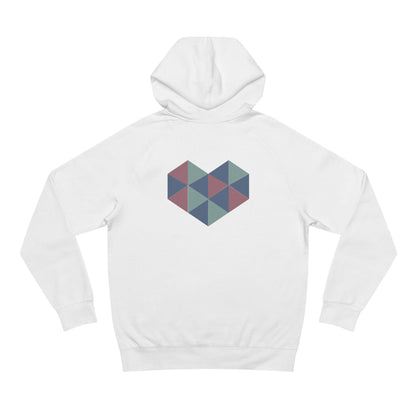 Zen Your Vibe Geometric Heart Hoodie