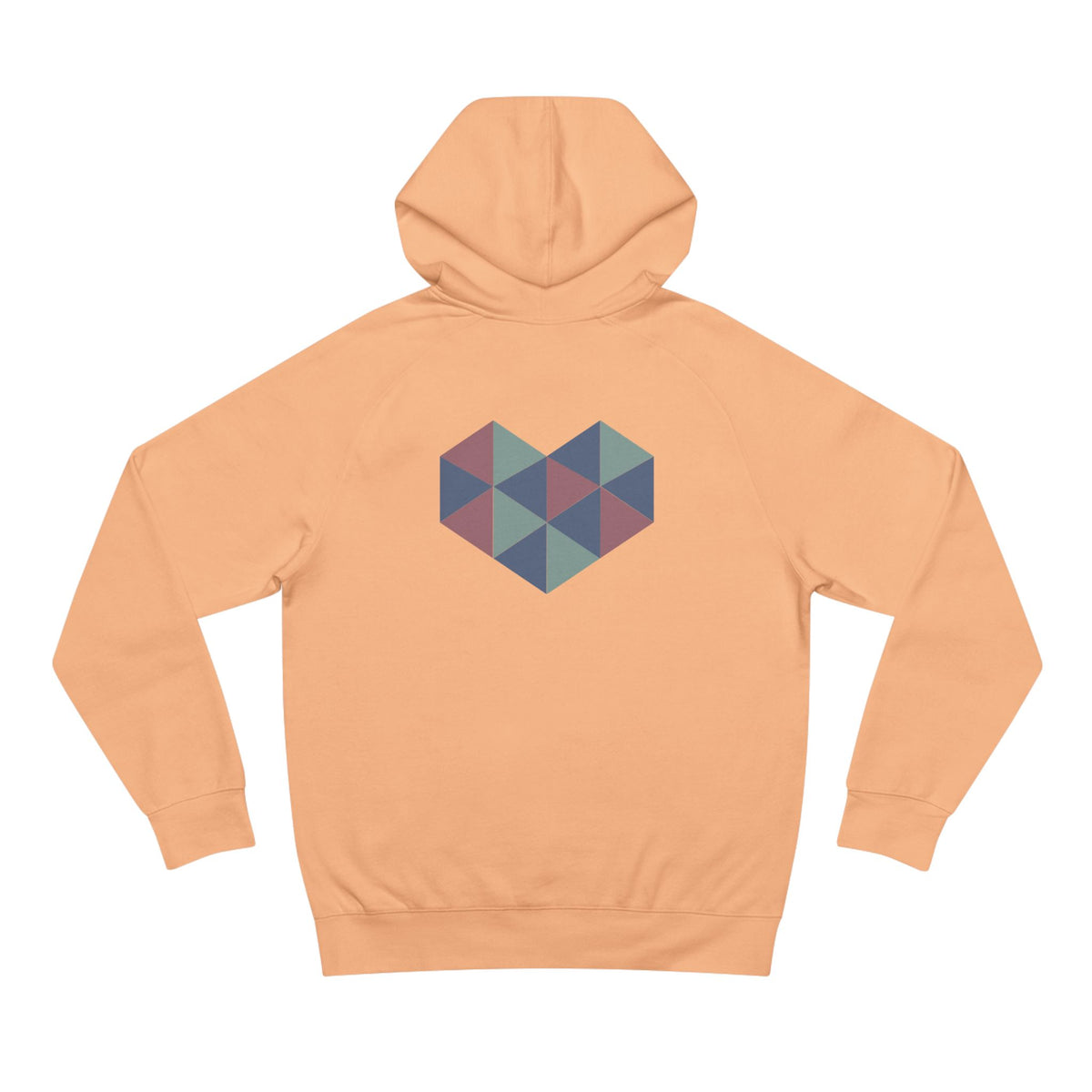 Zen Your Vibe Geometric Heart Hoodie