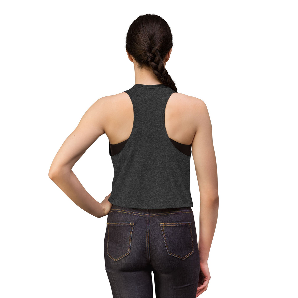 Geometric Heart Women's Crop Top