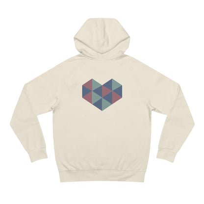 Zen Your Vibe Geometric Heart Hoodie