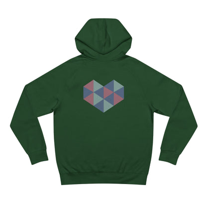 Zen Your Vibe Geometric Heart Hoodie