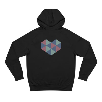 Zen Your Vibe Geometric Heart Hoodie