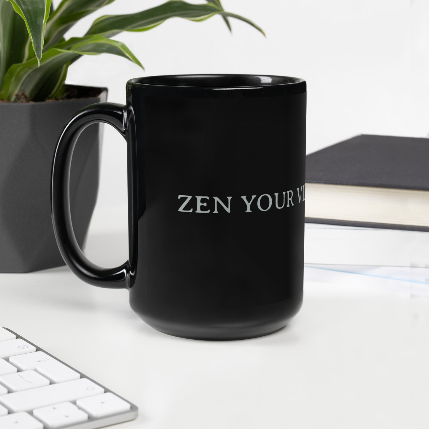 ZYV Black Glossy Mug - Zen Your Vibe 