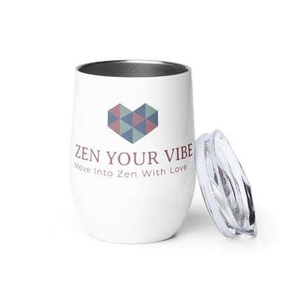 ZYV Heart Wine tumbler - Zen Your Vibe 