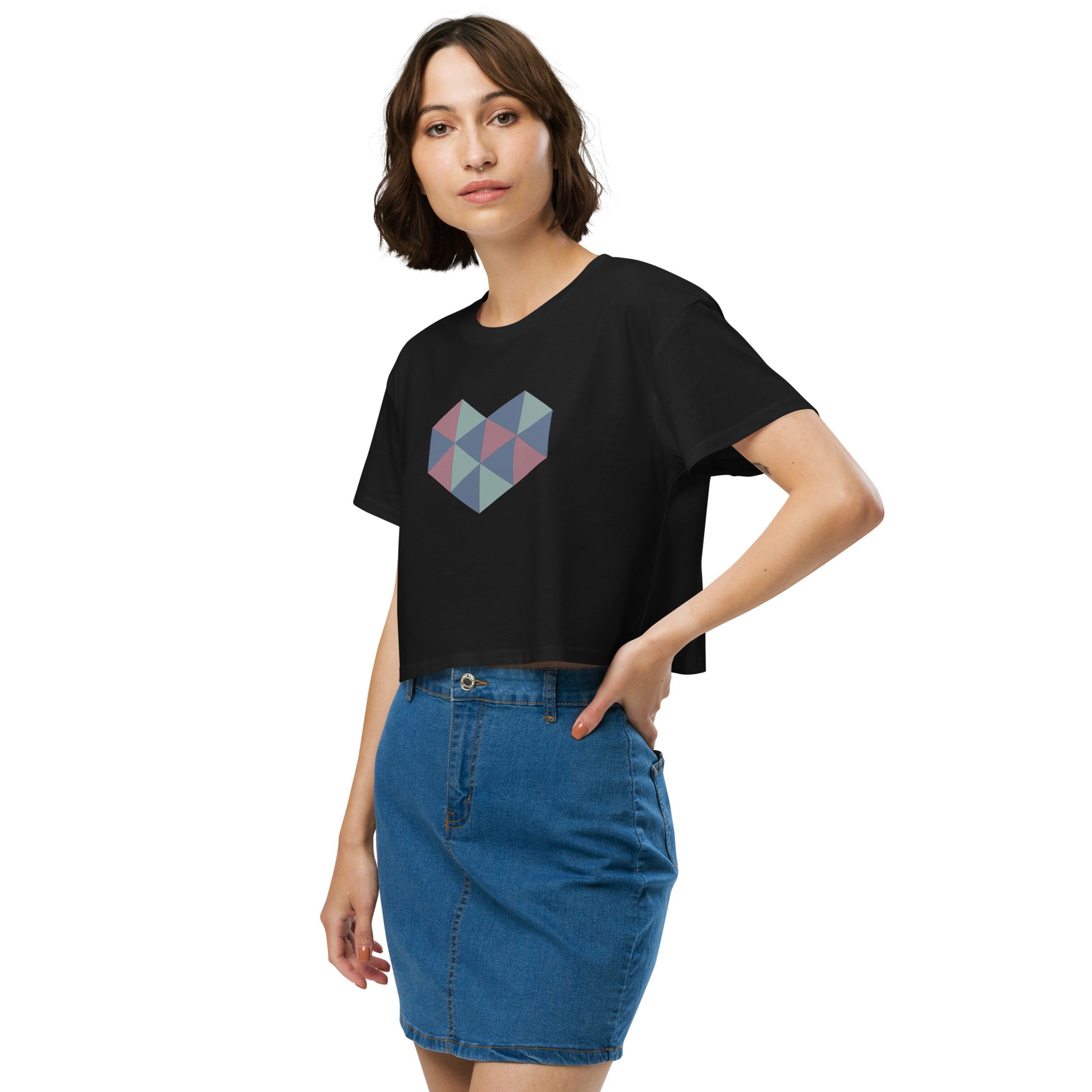 Heart Women’s Crop Top - Zen Your Vibe 